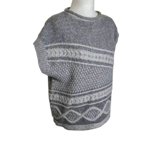 Fisherman Out of Ireland Geelong Lambswool Knit Sweater S Made Ireland - Picture 3 of 9